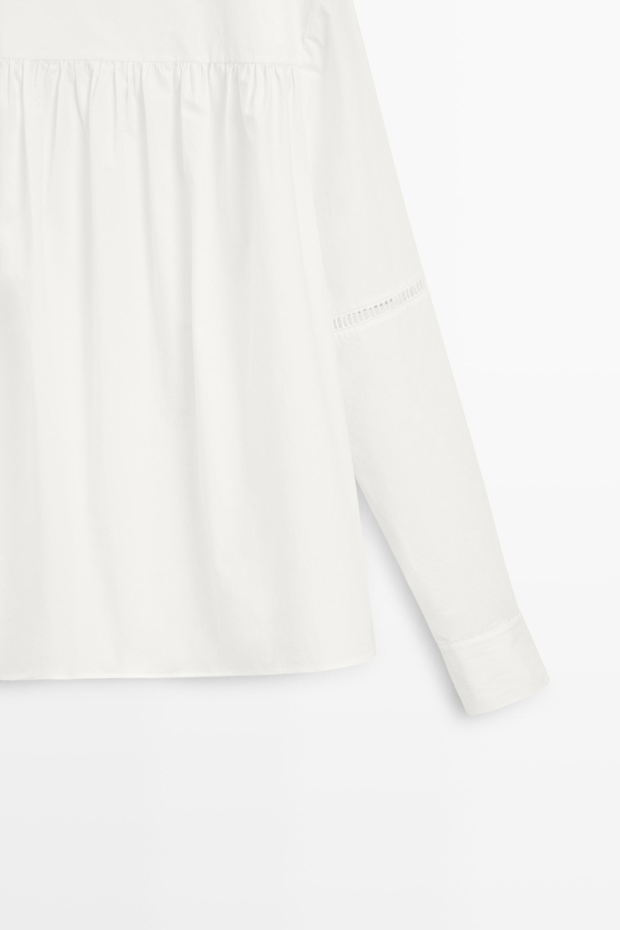 100% Cotton Puffed Sleeve Blouse - STUDIO